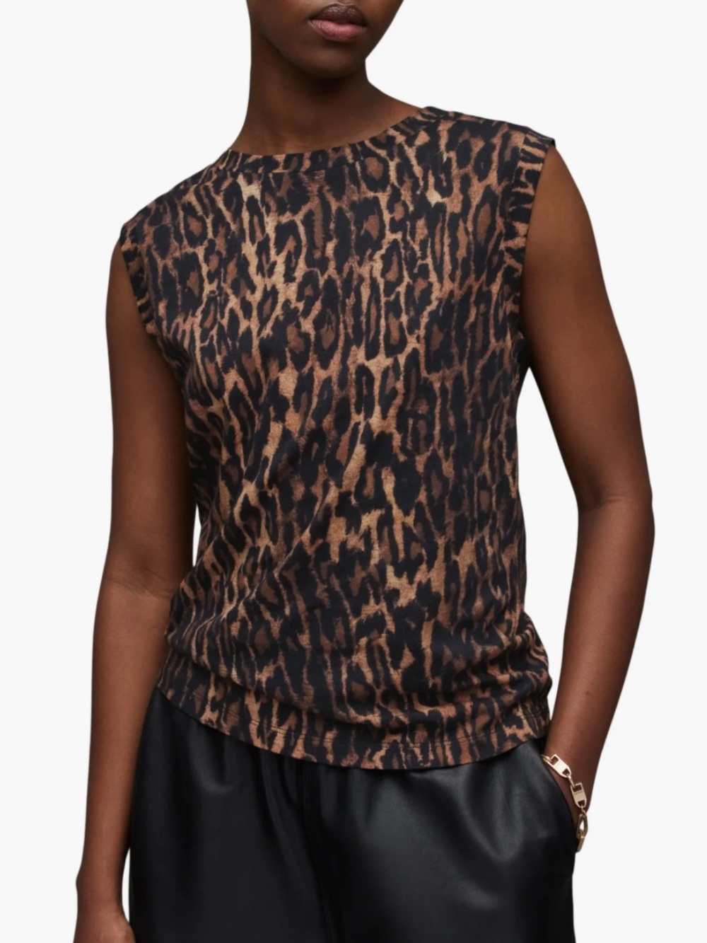 All Saints Anita Imogen Tank Leopard
